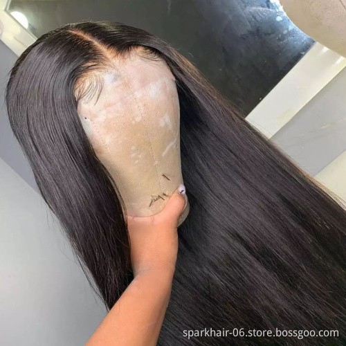 Mink Straight Brazilian Human Hair Lace Front Wig Remy HD Lace Closure Wigs Raw Natural Human Hair Wigs For Black Women